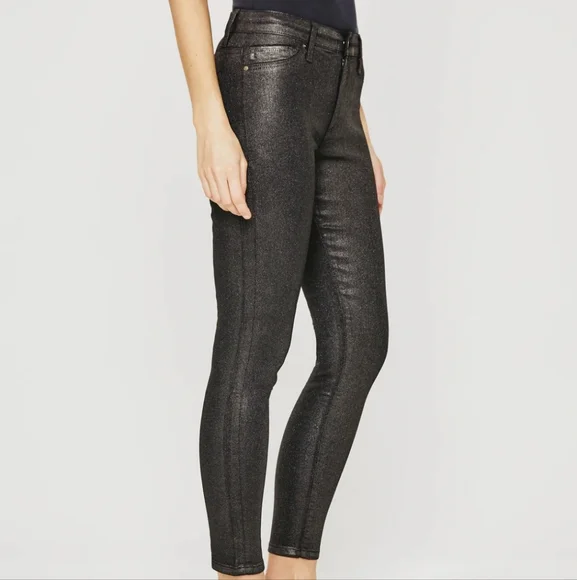 AG Adriano Goldschmied Charcoal High-Rise Skinny Jeans - Picture 4 of 9